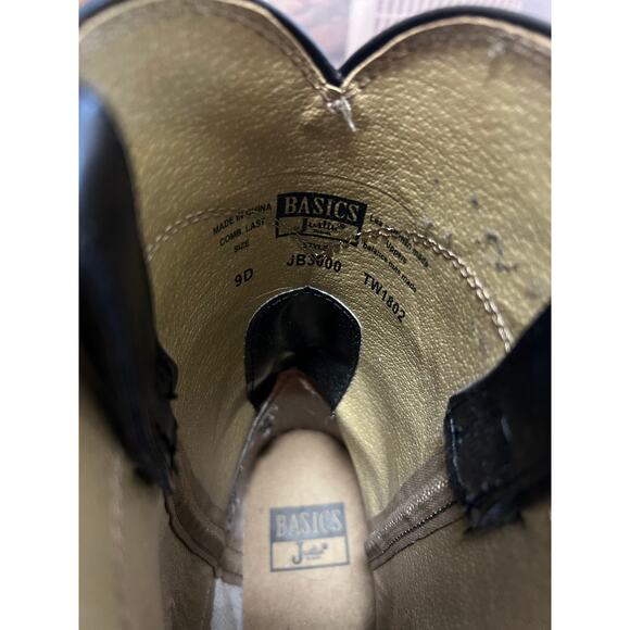 Justin Black Farm & Ranch Roper Cowboy Boots - Picture 6 of 7